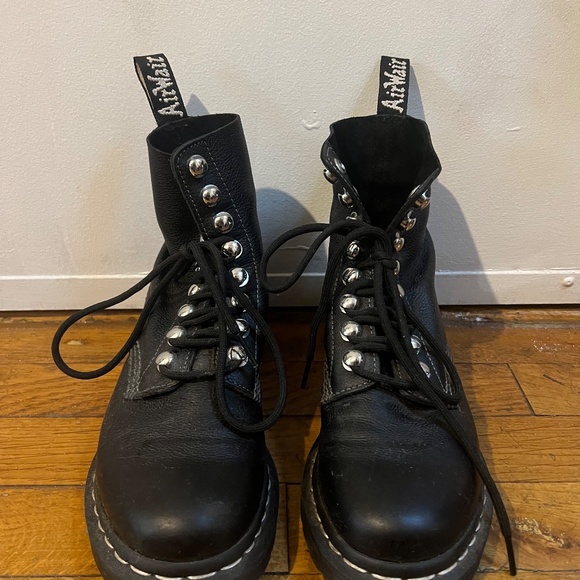 Dr. Martens 1460 Pascal Women's Hardware Lace Up Boots - Picture 2 of 6